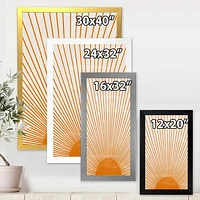 Orange Sun Print III  Wall Art