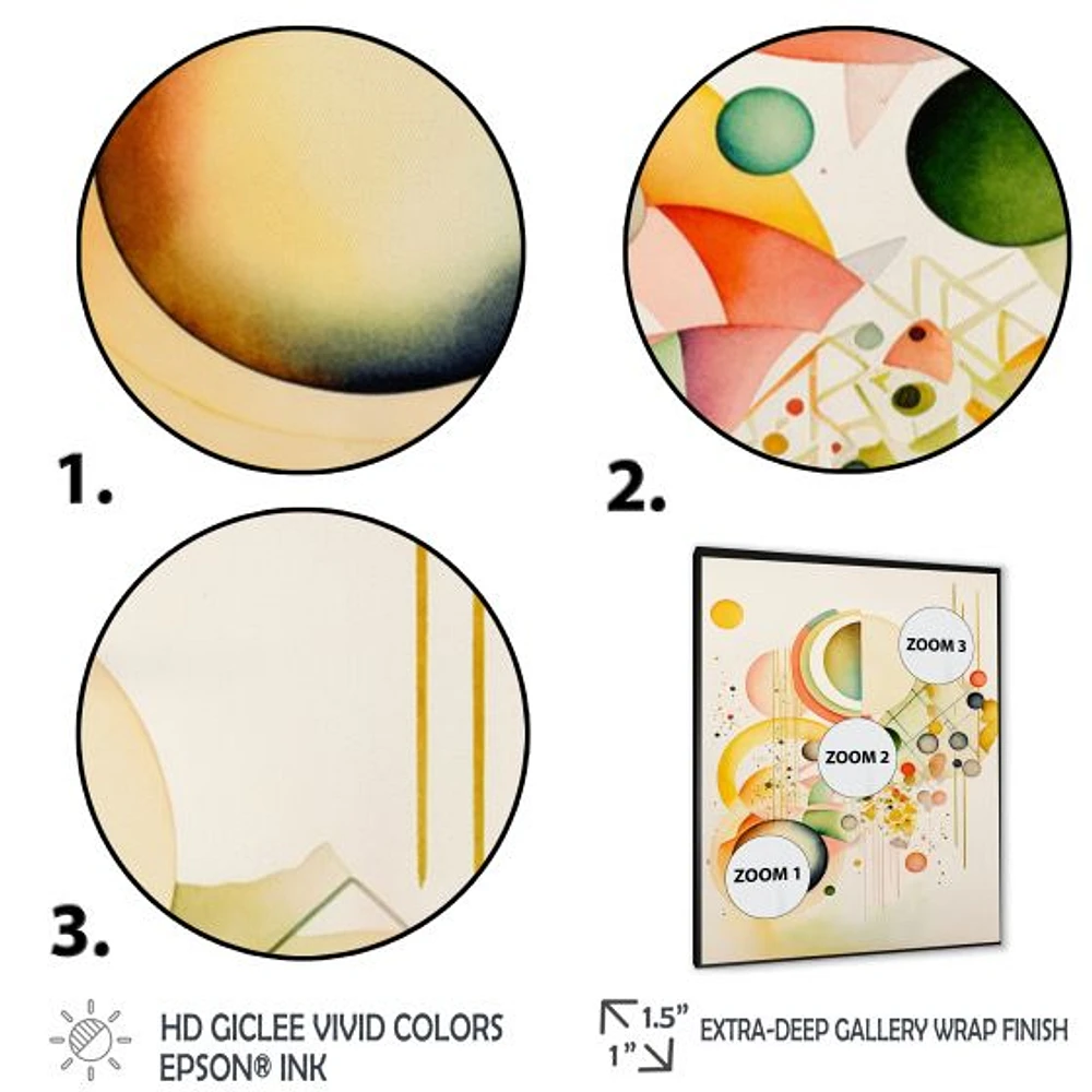 Yellow Multi Shape II Wall Art