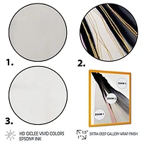 Minimalism Pink And Gold Cubic Fusion VI Wall Art