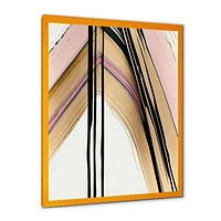 Minimalism Pink And Gold Cubic Fusion IX Wall Art
