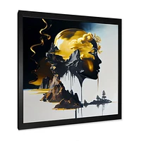 Double Explosure Of Man Dream Wall Art