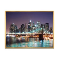 New York City Manhattan Skyscrapers  Wall Art