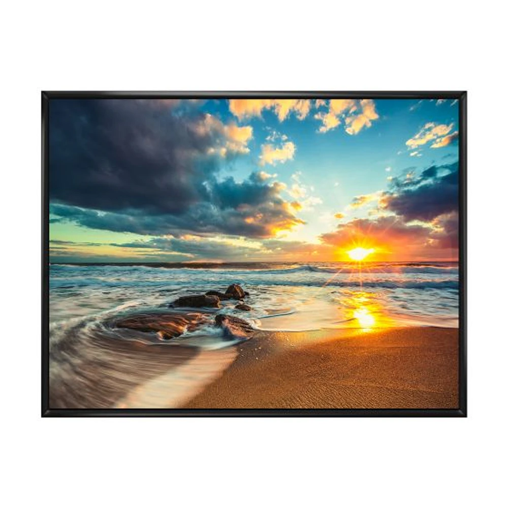 Beautiful Cloudscape over the Sea Canvas Art Print