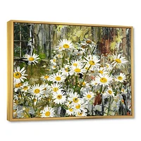 Daisies Flowers Under the Window  Wall Art