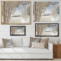 Toile « Lake Winter Woods »