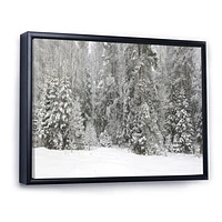 Foggy Winter Forest Panorama  Wall Art