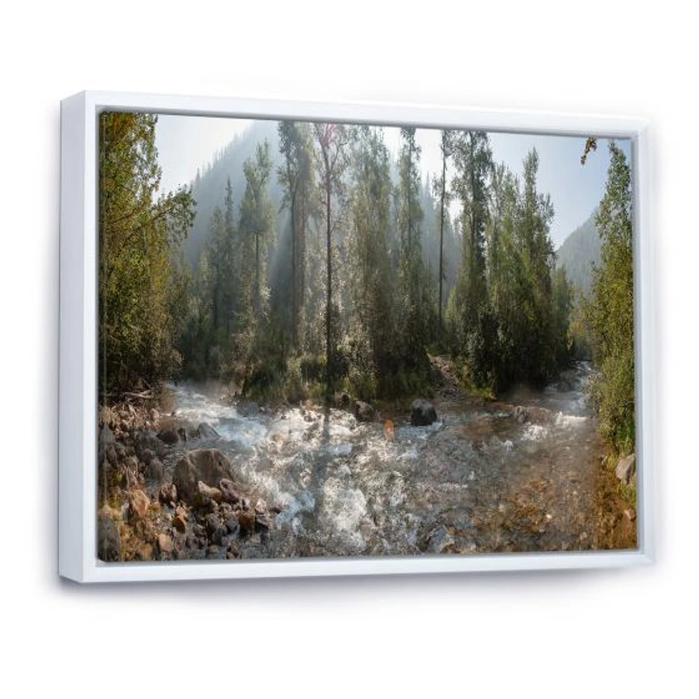 Mountain River Panorama  Wall Art
