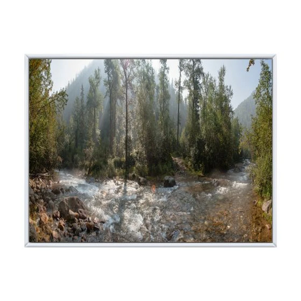 Mountain River Panorama  Wall Art