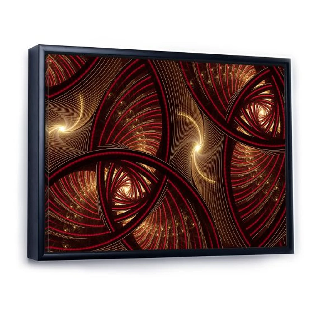 Toile « Brown Symmetrical Fractal Pattern »