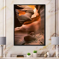 Lower Antelope Slot Canyon Reflected Sunlight  Wall Art