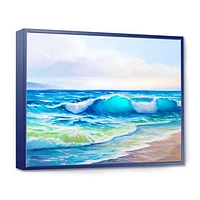 Seascape with Sunlight Catching A Wave  Wall Art
