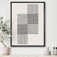 Minimal Geometric Compostions of Elementary Forms XIX  Wall Art