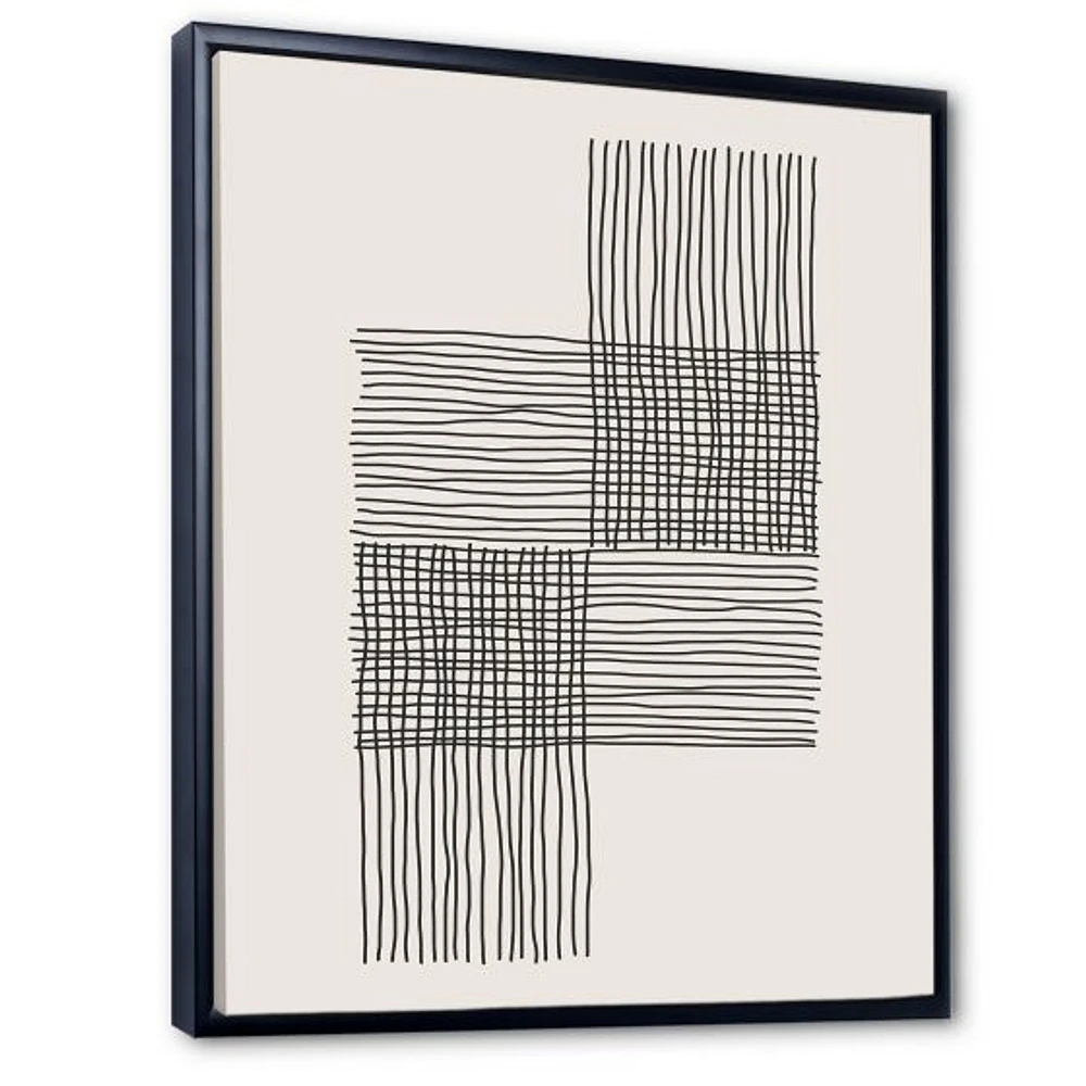 Minimal Geometric Compostions of Elementary Forms XIX  Wall Art