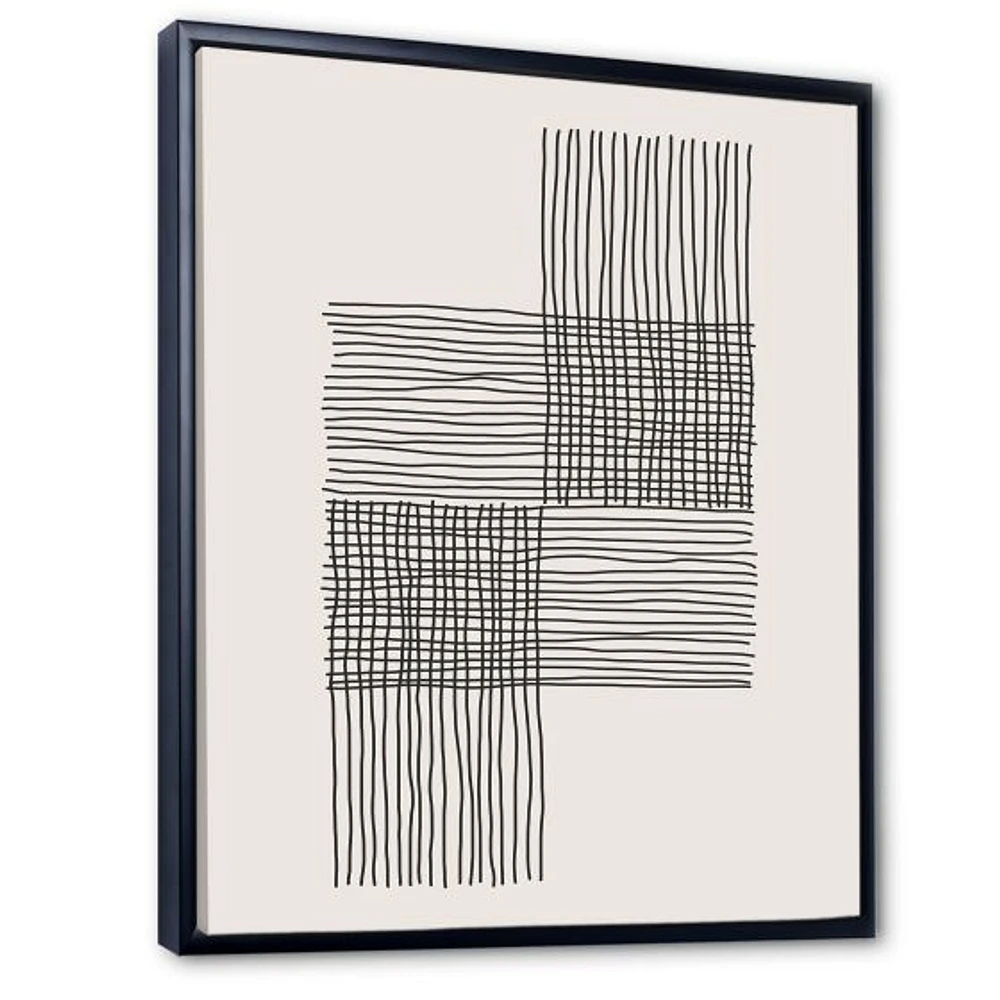 Minimal Geometric Compostions of Elementary Forms XIX  Wall Art