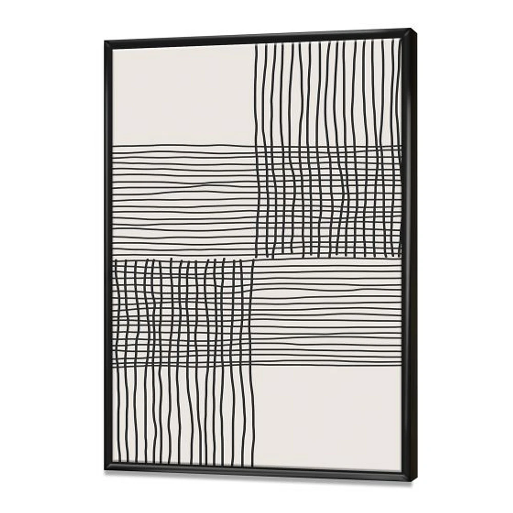 Minimal Geometric Compostions of Elementary Forms XIX  Wall Art