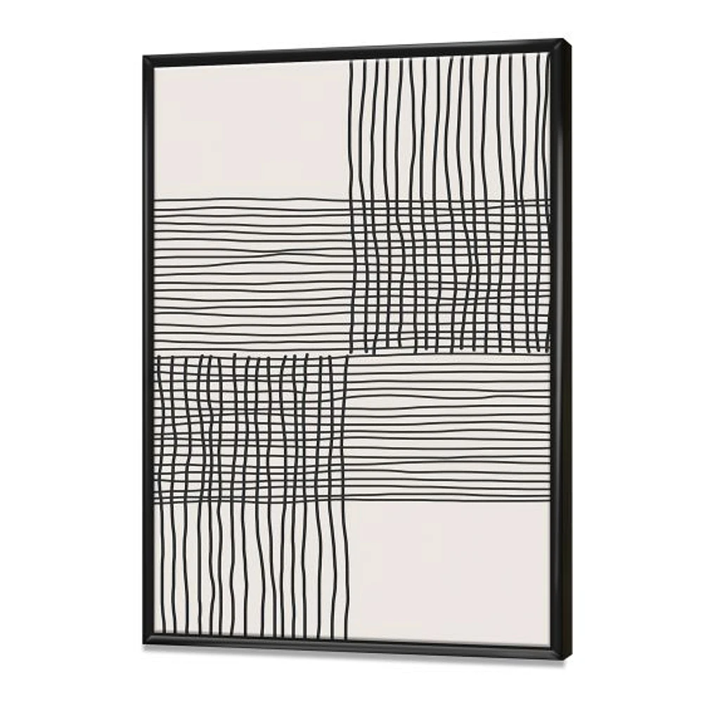 Minimal Geometric Compostions of Elementary Forms XIX  Wall Art