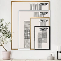Minimal Geometric Compostions of Elementary Forms XIX  Wall Art
