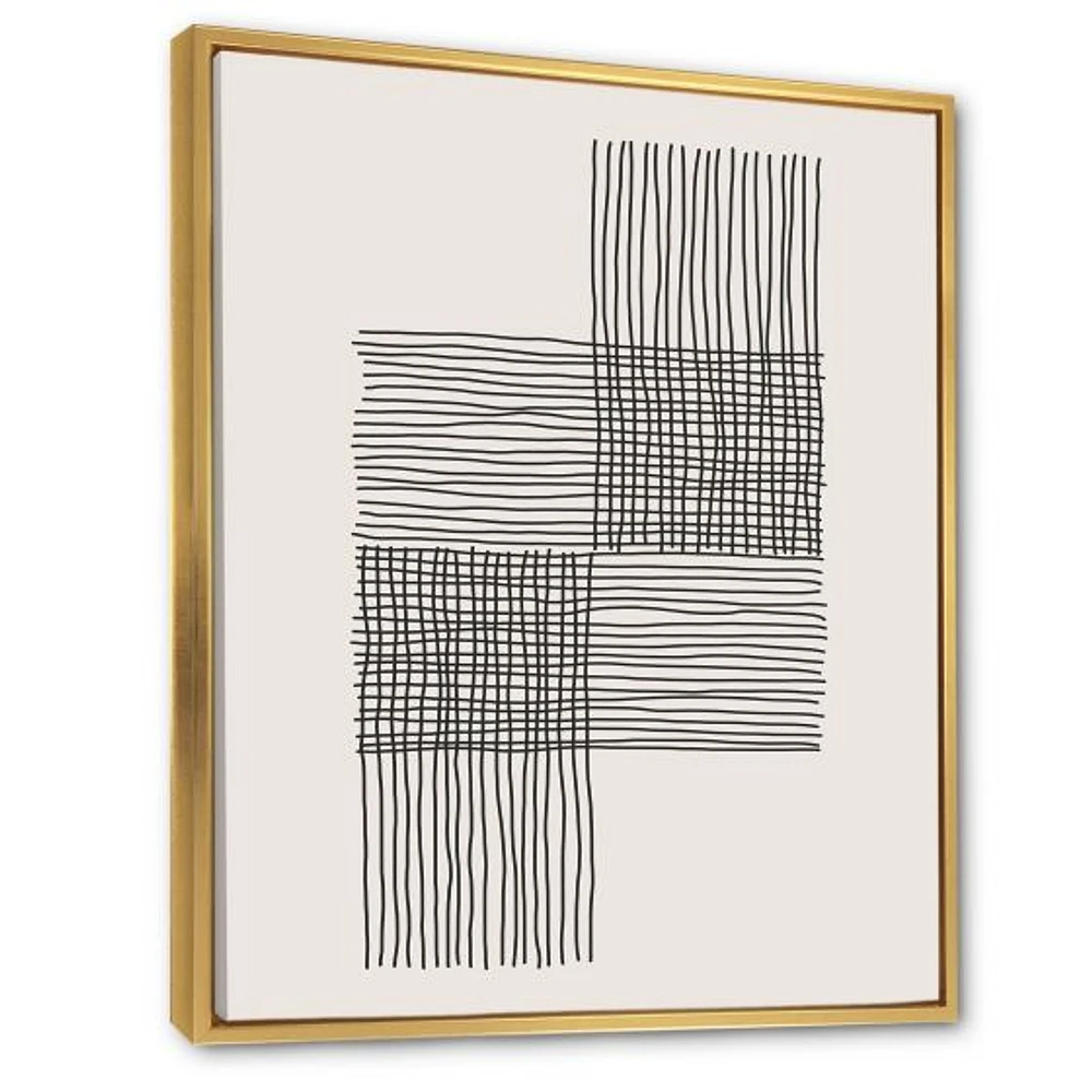 Minimal Geometric Compostions of Elementary Forms XIX  Wall Art