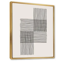 Minimal Geometric Compostions of Elementary Forms XIX  Wall Art