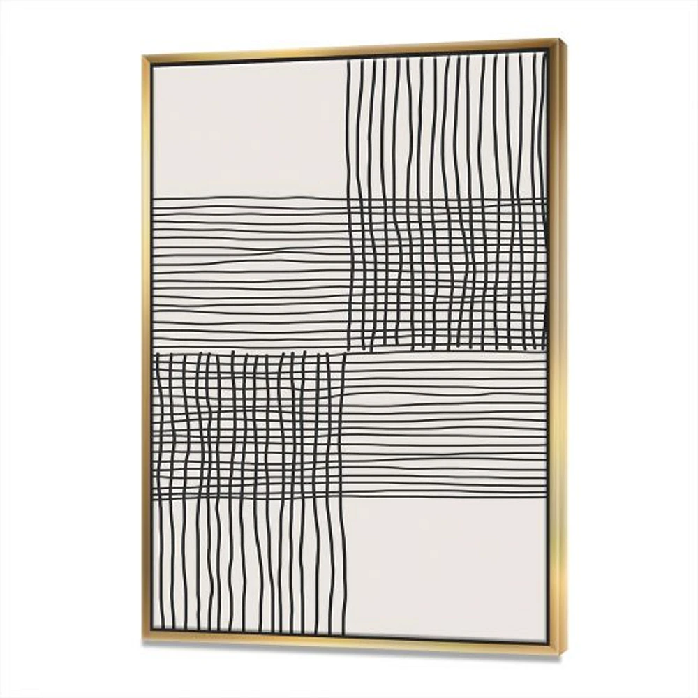 Minimal Geometric Compostions of Elementary Forms XIX  Wall Art