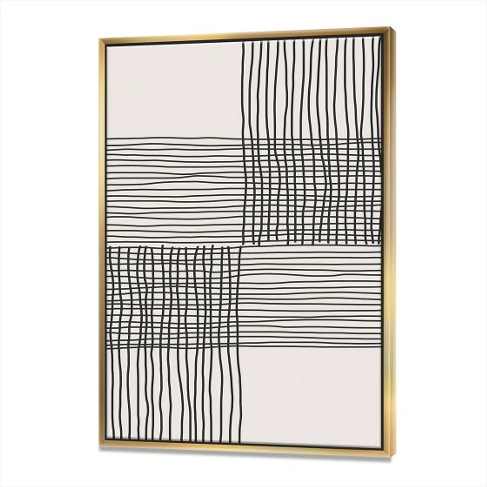 Minimal Geometric Compostions of Elementary Forms XIX  Wall Art