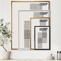 Minimal Geometric Compostions of Elementary Forms XIX  Wall Art