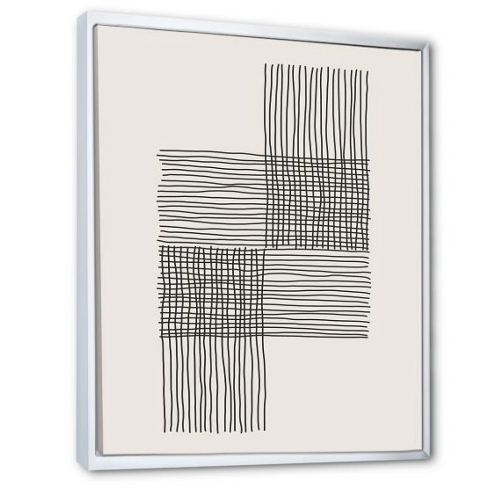 Minimal Geometric Compostions of Elementary Forms XIX  Wall Art