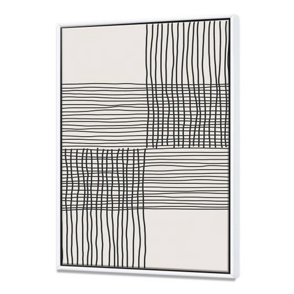 Minimal Geometric Compostions of Elementary Forms XIX  Wall Art