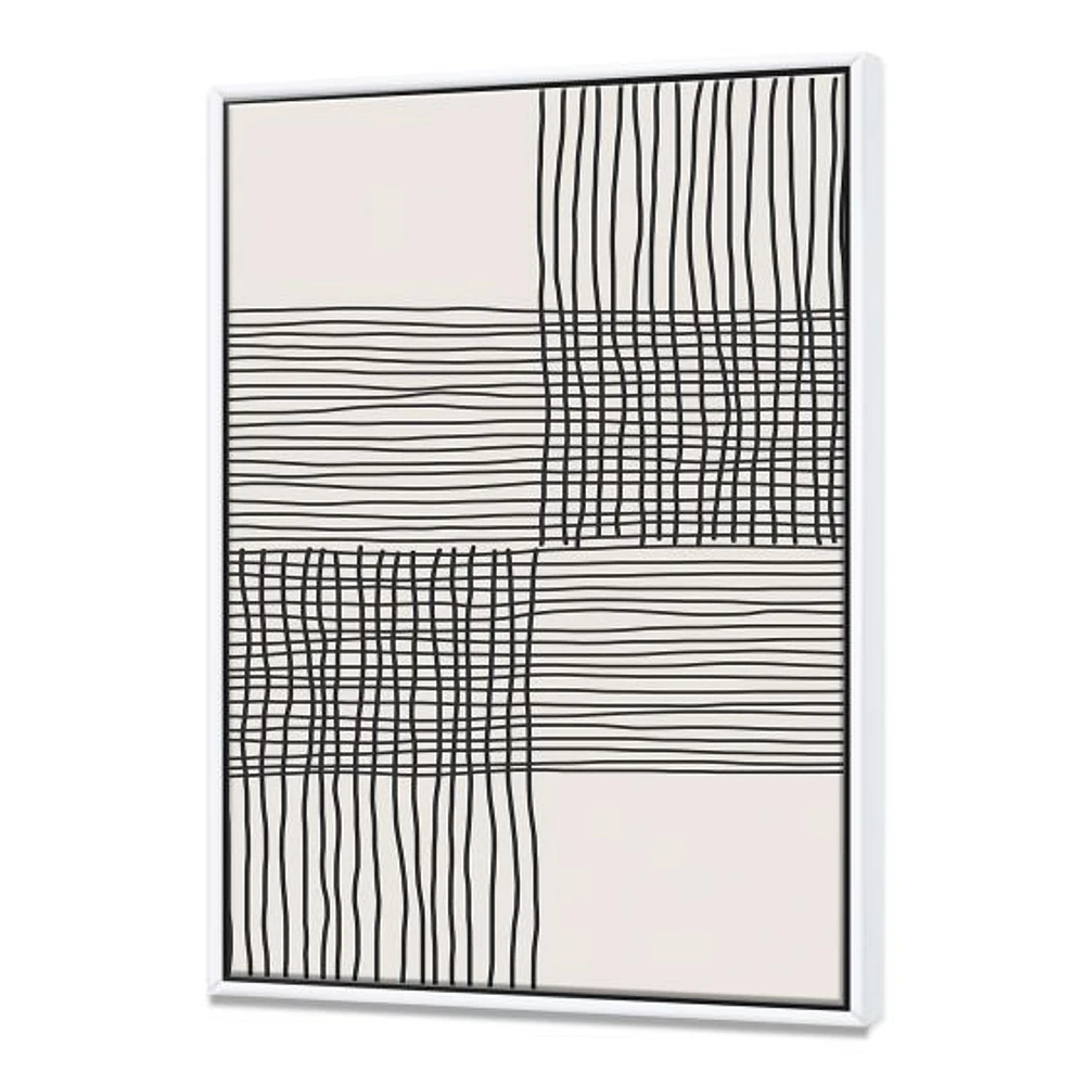 Minimal Geometric Compostions of Elementary Forms XIX  Wall Art