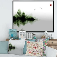 Japanese Red Moon I  Wall Art