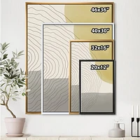 Minimal Geometric Compostions of Elementary Forms XXXIV  Wall Art
