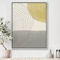 Minimal Geometric Compostions of Elementary Forms XXXIV  Wall Art