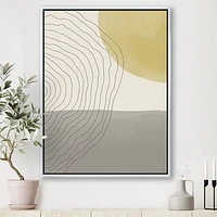 Minimal Geometric Compostions of Elementary Forms XXXIV  Wall Art