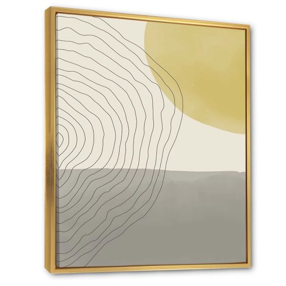 Minimal Geometric Compostions of Elementary Forms XXXIV  Wall Art