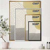 Minimal Geometric Compostions of Elementary Forms XXXIV  Wall Art