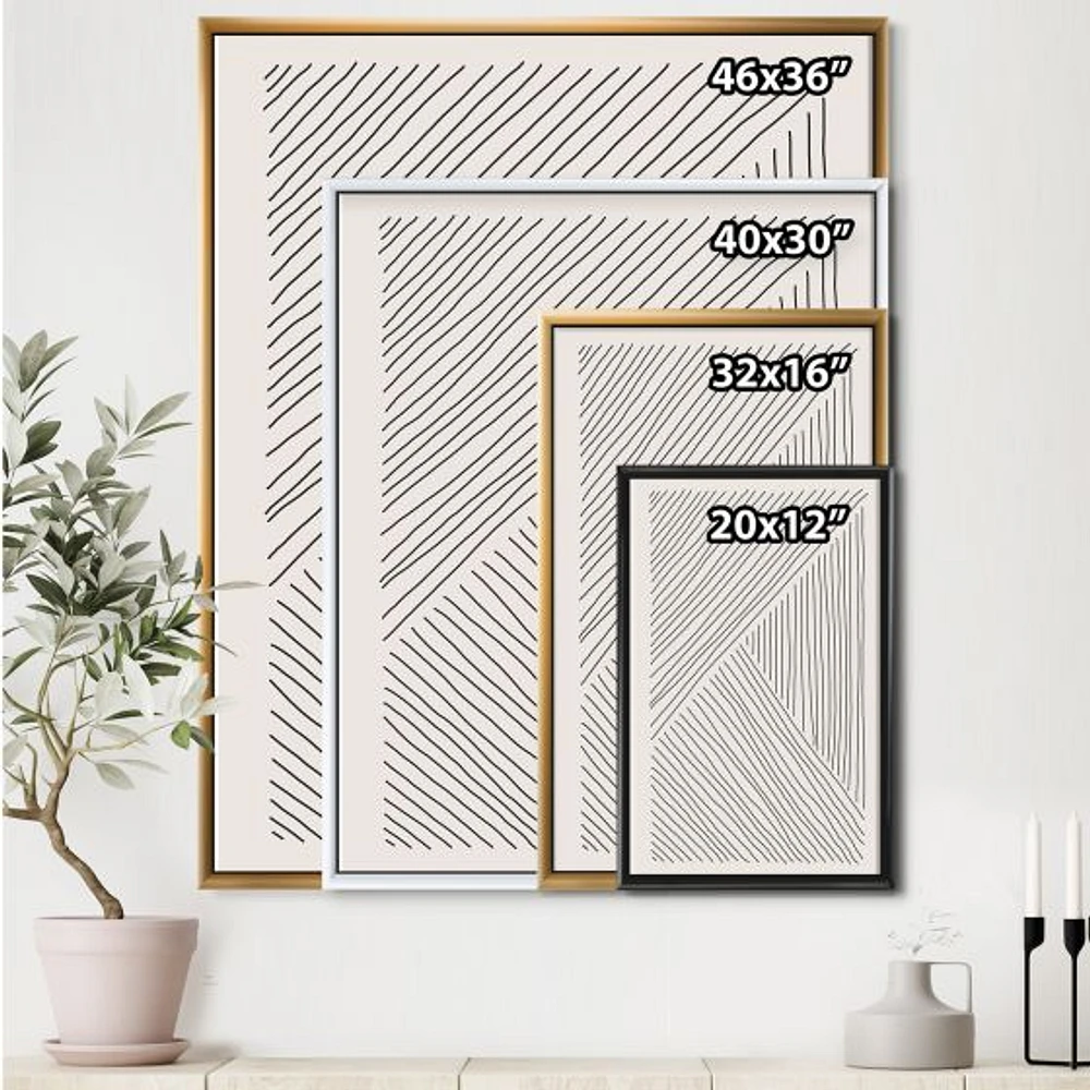 Minimal Geometrical Lines II  Wall Art