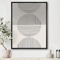 Minimal Geometric Lines and Circle IX  Wall Art