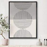 Minimal Geometric Lines and Circle IX  Wall Art