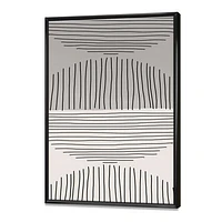 Minimal Geometric Lines and Circle IX  Wall Art