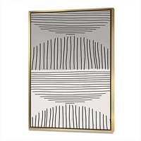 Minimal Geometric Lines and Circle IX  Wall Art