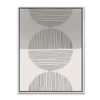 Minimal Geometric Lines and Circle IX  Wall Art