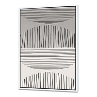 Minimal Geometric Lines and Circle IX  Wall Art