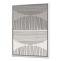 Minimal Geometric Lines and Circle IX  Wall Art