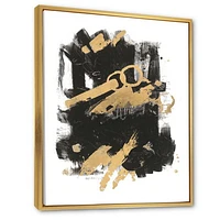 Gold and Black Drift I  Wall Art