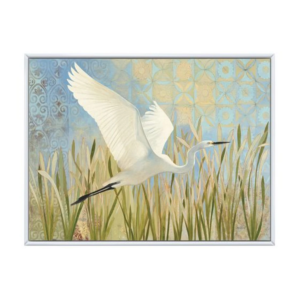 Snowy Egret Flight vII  Wall Art