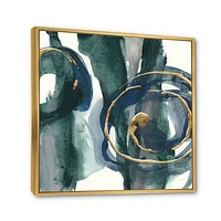 Indigo and Gold III  Canvas Wall Art Print