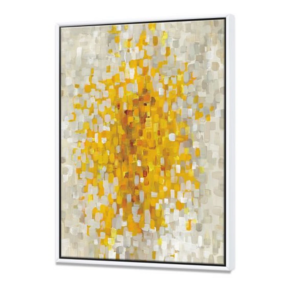 Glam Yellow Explosion Blocks  Canvas