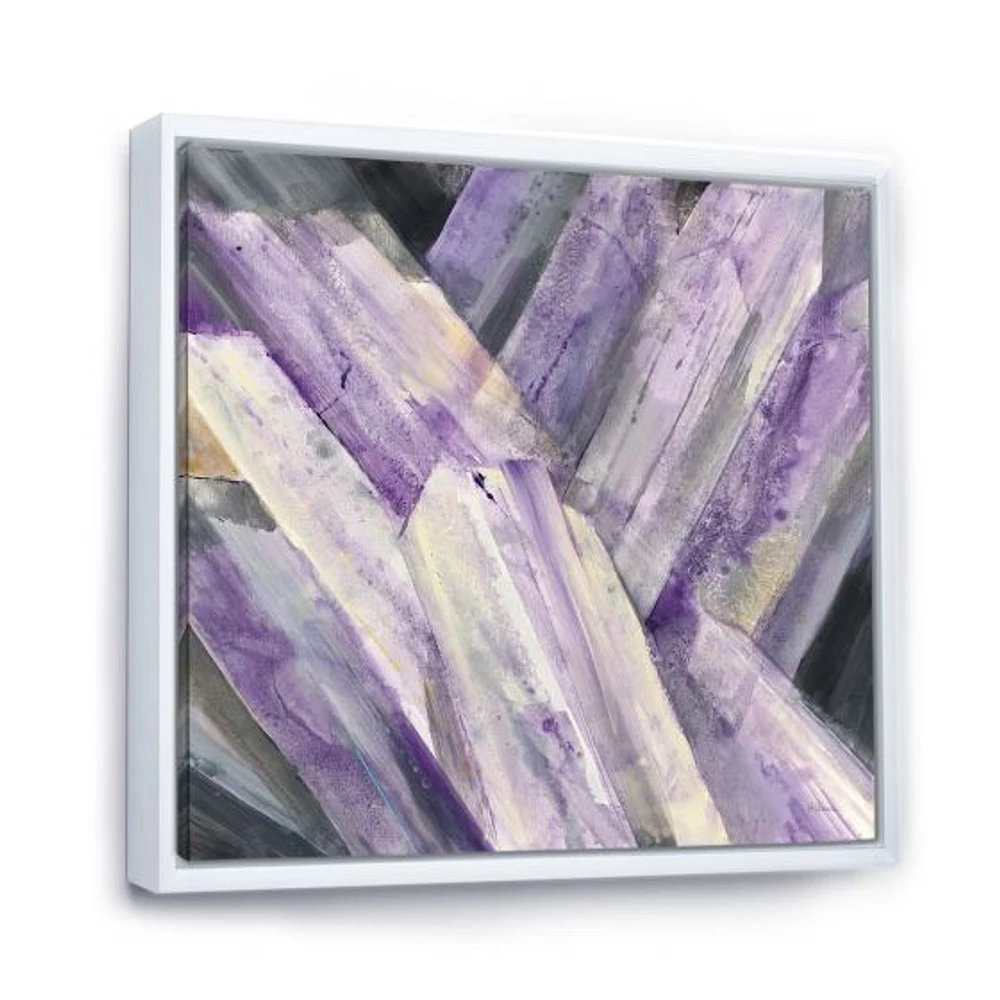Geometric Purple Glacier  Wall Art