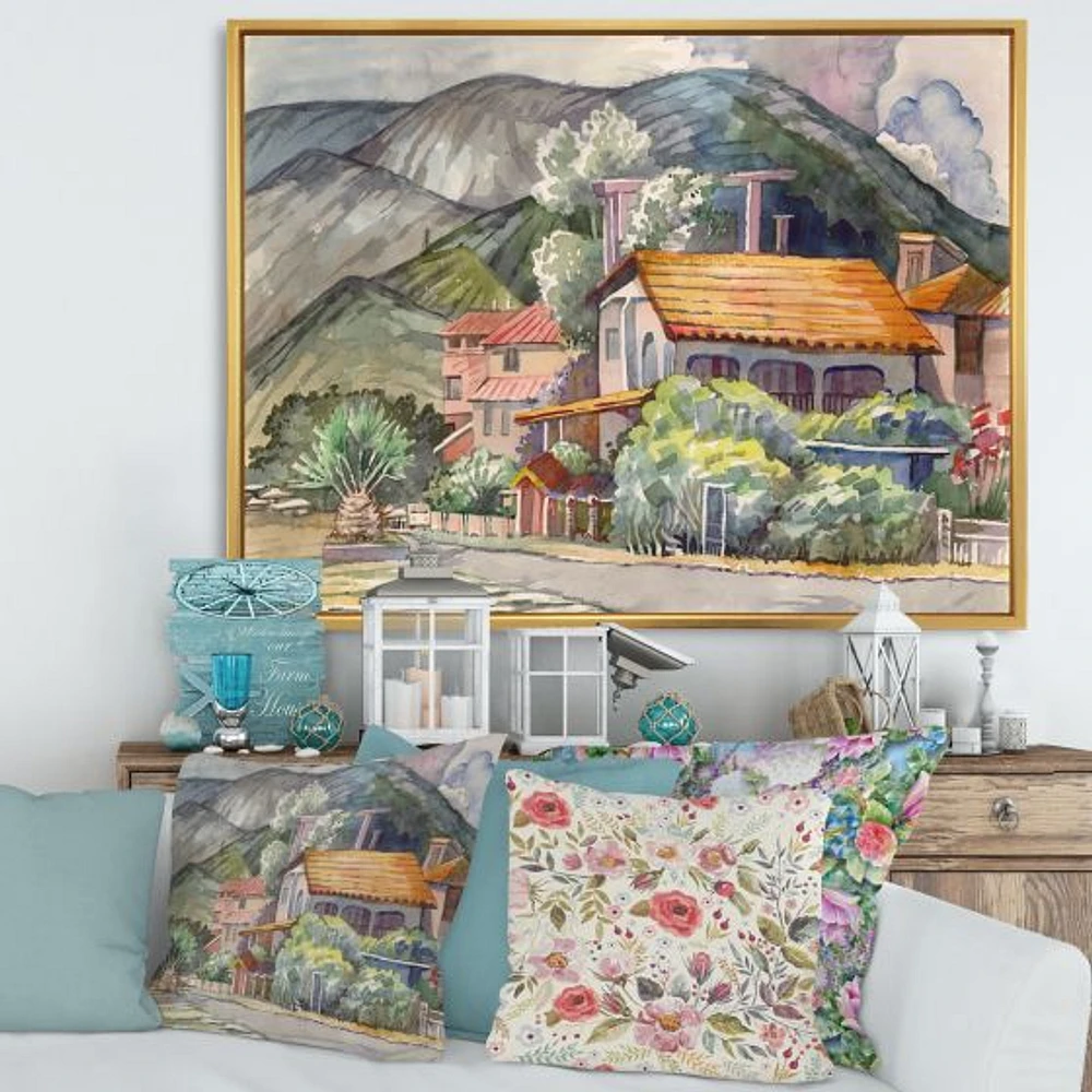 Greek Landscape off The Coast of Aegean Sea  Wall Art