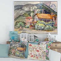 Greek Landscape off The Coast of Aegean Sea  Wall Art